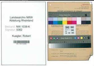 Entnazifizierung Robert Kuegler , geb. 29.11.1893 (Preispruefer)