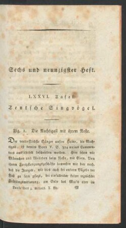 Sechs und neunzigster Heft.