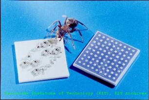 Aus zwei Teilen bestehende optische Schaltmatrix des Instituts für Mikrostrukturtechnik (IMT)