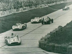 AVUS Rennen 1954. Südkurve