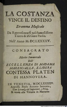 La costanza vince il destino