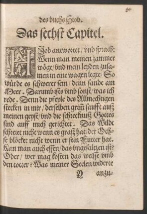 Das sechst Capitel.
