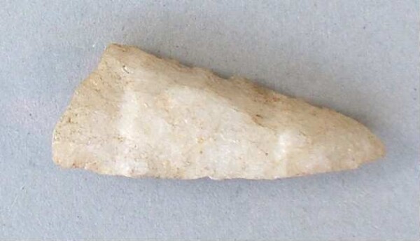 Fragment of a lance or arrowhead made of stone (?)