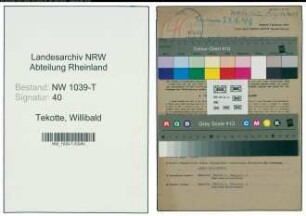 Entnazifizierung Willibald Tekotte , geb. 28.07.1910 (Redakteur)