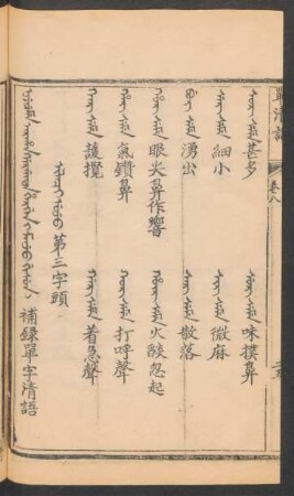 Niyeceme araha gargata hergen i manju gisun = 補錄單字清語