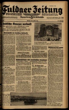 Ausgabe vom Freitag, den 23. Mai 1941.