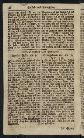 46-57, XIV. Sonntag nach Trinitatis. - XXVII. Sonntag nach Trinitatis.