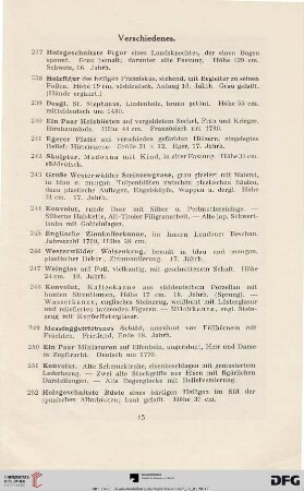 Verschiedenes (Nr. 237-258)
