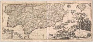 Theatre de la Guerre en Espagne et en Portugal : Dresée sur les Memoires des plus Habiles Ingenieurs &c: ; avec Privilege ; Presenté À Philippe V. Roy D'Espagne, et des Indes. &c: &c:
