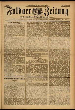 Ausgabe vom Donnerstag, den 10. Januar 1895.