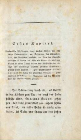 Erstes Kapitel Zauberische Wirkungen eines reichen Kleides ...