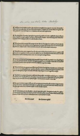 Ain schon new lied in toller Melodey.|| : Hilff got im höchsten reyche/ gib vns dein innigkeit/ dein gnad von vns nit weyche/|| sich an die Christenneit/ ... ; [Zeile 29:] Der böben dück Der frummen glück