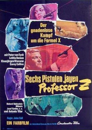 Sechs Pistolen jagen Professor Z.