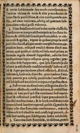 ... Thail Der Geistlichen Vbungen Deß H. Vatters Jgnatij Lojolae der Societet Jesv Stiffter, 3. Auff die Geistliche, so in leiblichen Ampteren Gott un[d] dem Orden dienen, gerichtet