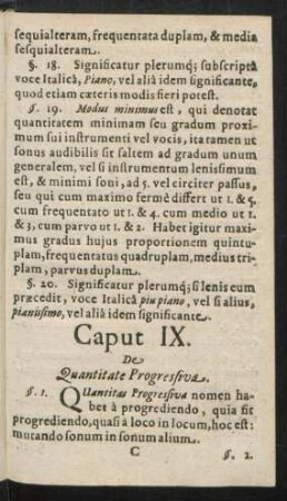 Caput IX. De Quantitate Progressiva.
