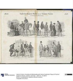 Europäische Modenzeitung für Herren-Garderobe: Report of Fashion: Englische Herren-, Damen- und Knabenbekleidung