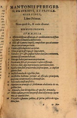 De Ivribvs Et Privilegiis Fisci, Libri VII : Adiecta sunt Summaria et Index locupletißimus