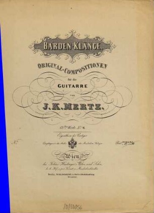 Barden-Klänge : Original-Compositionen für die Guitarre ; 13tes Werk, 15. Walzer im Ländlerstyl