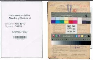 Entnazifizierung Peter Kremer , geb. 24.05.1903 (Postbeamter)
