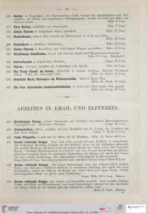 Arbeiten in Email und Elfenbein (Nr. 428-4419