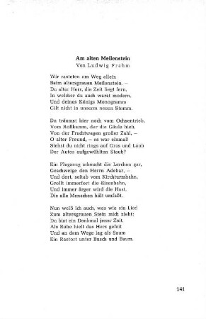 Am alten Meilenstein