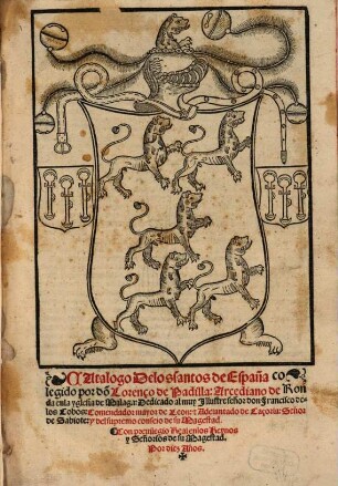 Catalogo de los Santos de España