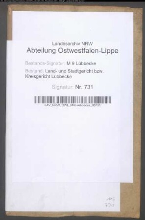 Erblasser: Kettler, Christian Ludwig: