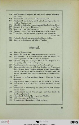Schmuck (Nr. 583-609)