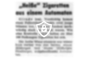 "Heiße" Zigaretten aus einem Automaten