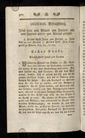 300-307, Erster Punkt; Zweyter Punkt