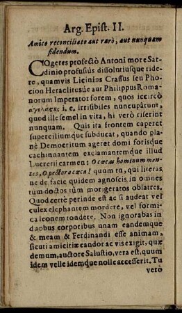 Arg. Epist. II