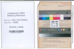 Entnazifizierung Ludwig Schmitt , geb. 00.00.0000 ()