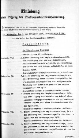 6. November 1918