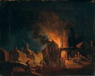 Nächtliche Feuersbrunst