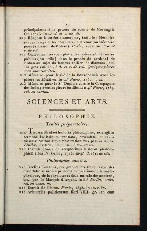 19-36, Sciences et Arts