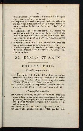 19-36, Sciences et Arts