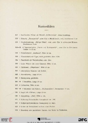Kuriositäten (Nr. 577-640)