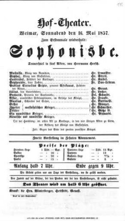 Sophonisbe