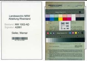 Entnazifizierung Werner Geiler, geb. 18.11.1902 (Stadtinspektor)