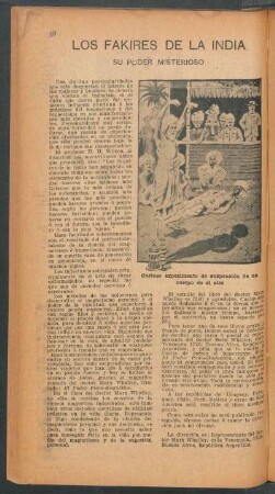Los fakires de la India - su poder misterioso