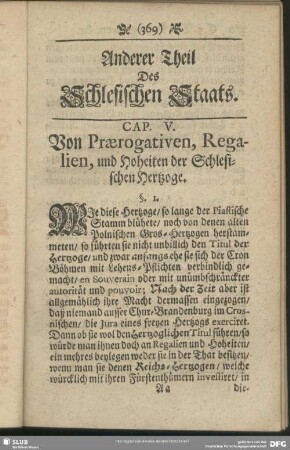 Anderer Theil Des Schlesischen Staats