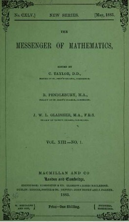 13: Messenger of mathematics