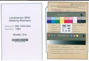 Entnazifizierung Eva Mueller , geb. 02.07.1908 ()