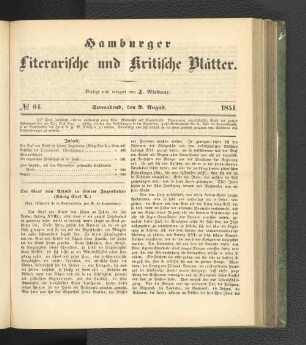 No. 64. 9. August 1851