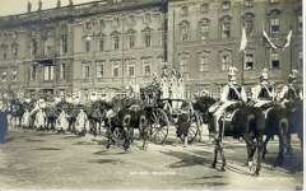 Postkarte zur Hochzeit Kronprinz Wilhelms mit Cecilie am 3. Juni 1905