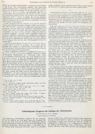 89-98 Archäologische Zeugnisse für Anfänge des Christentums