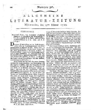 Schmidt, Joseph Karl: Praktischer Landwirth in Beyspielen und Berechnungen. - Prag ; Wien : Schönfeld, 1788
