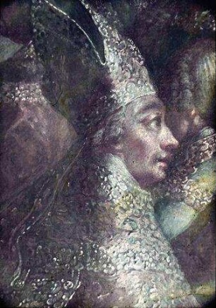 Die Vereidigung Maria Theresias vor dem Ordenshaus der Barmherzigen Brüder