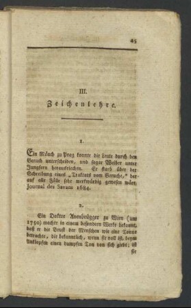 III. Zeichenlehre.