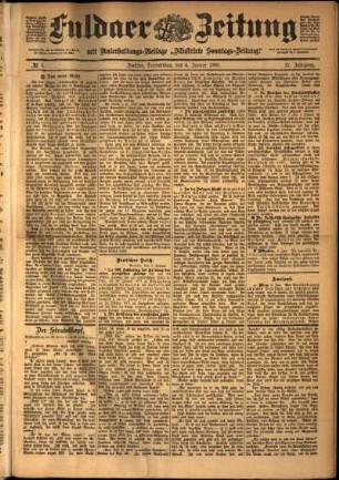 Ausgabe vom Donnerstag, den 04. Januar 1900.